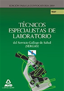 Books Frontpage Técnicos especialistas de laboratorio del servicio gallego de salud (sergas). Test parte específica.