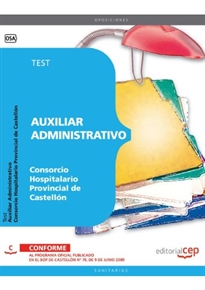 Books Frontpage Auxiliar Administrativo del Consorcio Hospitalario Provincial de Castellón. Test