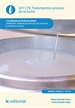 Front pageTratamientos previos de la leche. INAE0209 - Elaboración de leches de consumo y productos lácteos