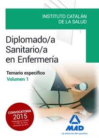 Books Frontpage Diplomado/a Sanitario/a en Enfermería del Instituto Catalán de la Salud.