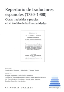 Books Frontpage Repertorio de traductores españoles (1750-1900)