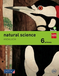 Books Frontpage Natural science. 6 Primary. Savia. Andalucía