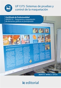 Books Frontpage Sistemas de pruebas y control de la maquetación. ARGP0110 - Tratamiento y maquetación de elementos gráficos en preimpresión