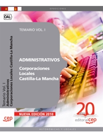 Books Frontpage Administrativos Corporaciones Locales Castilla-La Mancha. Temario Vol. I.