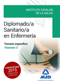 Books Frontpage Diplomado/a Sanitario/a en Enfermería del Instituto Catalán de la Salud.