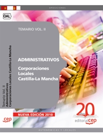 Books Frontpage Administrativos Corporaciones Locales Castilla-La Mancha. Temario Vol. II.