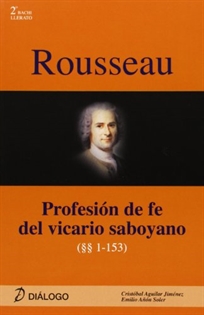 Books Frontpage Rousseau. Profesión de fe del vicario saboyano