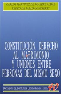 Books Frontpage Constitución, derecho al matrimonio y uniones entre personas del mismo sexo
