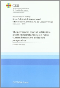 Books Frontpage The Permanent Court of Arbitration and the uncitral arbitration rules: current interaction and future prospectives