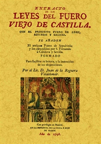 Books Frontpage Extracto de las leyes del Fuero Viejo de Castilla