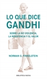 Front pageLo que dice Gandhi