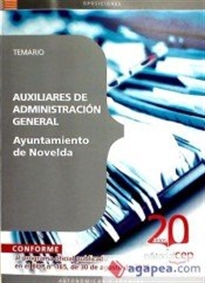 Books Frontpage Auxiliares de Administración General del Ayuntamiento de Novelda. Temario