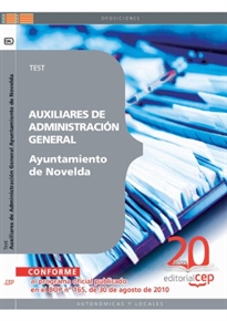 Books Frontpage Auxiliares de Administración General del Ayuntamiento de Novelda. Test