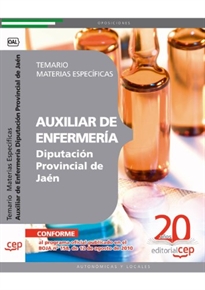 Books Frontpage Auxiliar de Enfermería Diputación Provincial de Jaén. Temario Materias Específicas