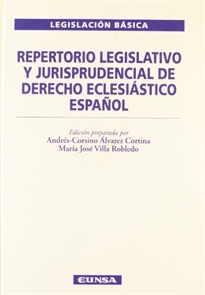 Books Frontpage Repertorio legislativo y jurisprudencial del derecho eclesiástico español