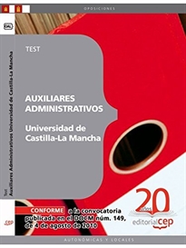 Books Frontpage Auxiliares Administrativos de la Universidad de Castilla-La Mancha. Test