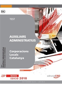 Books Frontpage Auxiliars Administratius Corporacions Locals Catalunya. Test