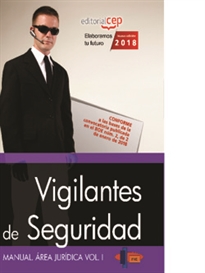 Books Frontpage Manual. Vigilantes de Seguridad. Área Jurídica Vol. I.