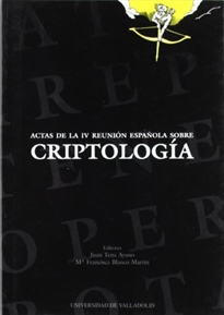 Books Frontpage Actas De La IV Reunion Española Sobre Criptologia