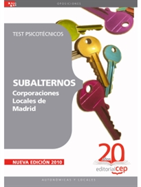 Books Frontpage Subalternos Corporaciones Locales de Madrid. Test Psicotécnicos