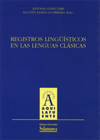 Books Frontpage Registros lingüísticos en las lenguas clásicas