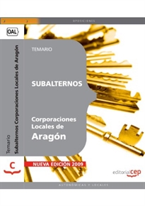 Books Frontpage Subalternos de Corporaciones Locales de Aragón. Temario