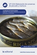 Front pageElaboración de conservas de pescado y mariscos. inaj0109 - pescadería y elaboración de productos de la pesca y acuicultura