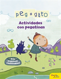 Books Frontpage Peg + Gato. Actividades con pegatinas