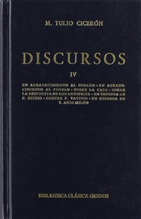 Books Frontpage Discursos (ciceron) vol. 4