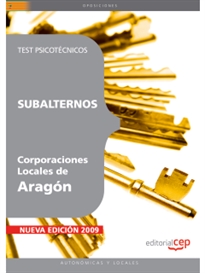 Books Frontpage Subalternos de Corporaciones Locales de Aragón. Test Psicotécnicos