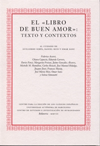 Books Frontpage El Libro De Buen Amor: Texto Y Contextos