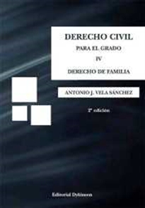 Books Frontpage Derecho Civil para el grado IV. Derecho de familia