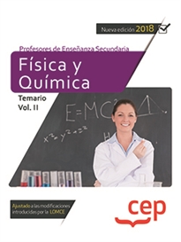 Books Frontpage Cuerpo de Profesores de Enseñanza Secundaria. Física y Química. Temario Vol. II.