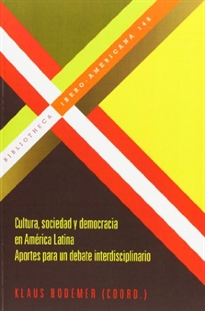 Books Frontpage Cultura, sociedad y democracia en America Latina