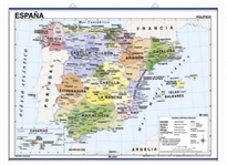 Books Frontpage Mapa mural España, físico / político