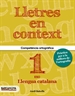 Front pageLletres en context. Quadern d'ortografia 1r ESO