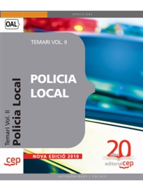 Books Frontpage Policia Local. Temari Vol. II.