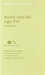 Books Frontpage Novela corta del siglo XVI. Volumen II