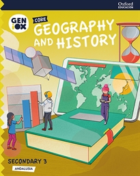 Books Frontpage Geography and History 3º ESO. GENiOX Core Book (Andalusia)