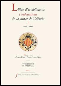 Books Frontpage Llibre d'establiments i ordenacions de la ciutat de València. I.