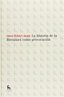 Books Frontpage La historia de la literatura como provocación