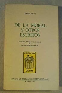 Books Frontpage De la Moral y otros escritos