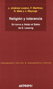 Books Frontpage Religión y tolerancia: en torno a Natán el Sabio de E. Lessing