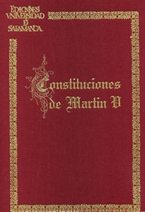 Books Frontpage Constituciones de Martín V (facs.)