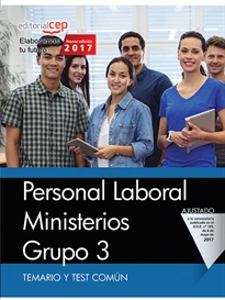 Books Frontpage Personal Laboral Ministerios. Grupo 3. Temario y Test Común