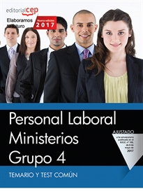Books Frontpage Personal Laboral Ministerios. Grupo 4. Temario y Test Común