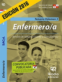 Books Frontpage Enfermero a. Temario. Volumen 3. Servicio de Salud de Castilla y León