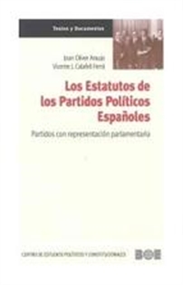 Books Frontpage Los Estatutos de los Partidos Políticos Españoles. Partidos con representación parlamentaria