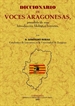 Front pageDiccionario de voces aragonesas