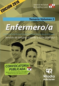 Books Frontpage Enfermero a. Temario. Volumen 5. Servicio de Salud de Castilla y León
